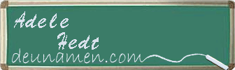 Adele Hedt Visitenkarte